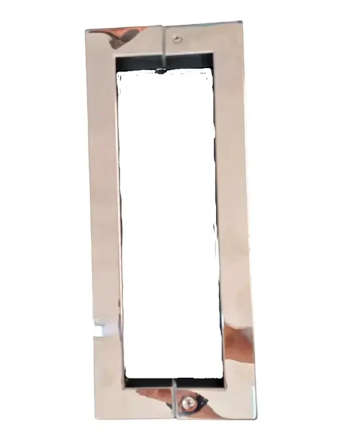 Imagem de Puxador Tubular Para Porta Quadrado 60cmx40cm Inox Polido.